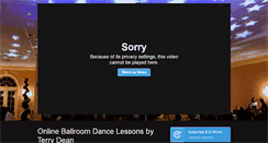 Desktop Screenshot of onlineballroomlessons.com