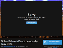 Tablet Screenshot of onlineballroomlessons.com